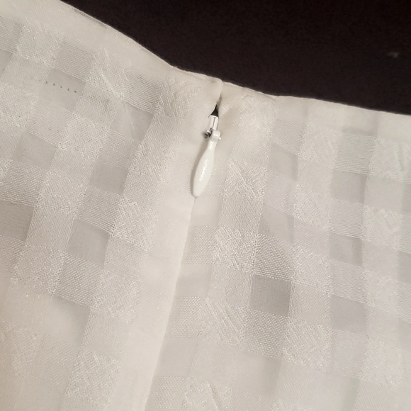 🔴 Banana Republic White Peplum Sheer Tank Blouse 🔴 - Picture 8 of 12